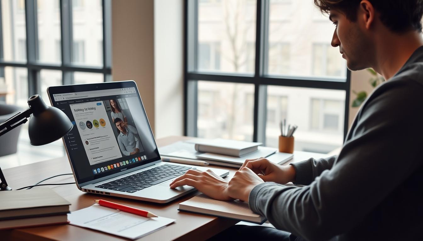 Structured study materials and learning resources on a desk